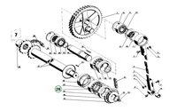 1309 - Dvouřadé naklápěcí kuličkové ložisko - Rozmetadlo RUR-3