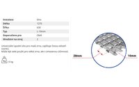 Žaluziové síto - spodní - 1275x632 mm - 