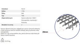 Žaluziové síto - horní (TM6)