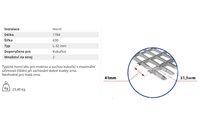 Žaluziové síto - horní (L-32mm) - 