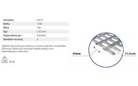 Žaluziové síto - horní (L-32mm) - 