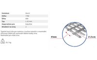 Žaluziové síto - horní (L-32mm) - 