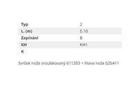 Žací kosa 5,1 m CLAAS 0006667480 - 