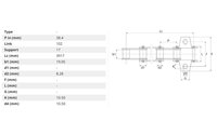 Samostatný řetěz 102 čl. - 17 unašečů - 3917 mm - 