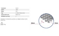 Žaluziové síto - horní (L-10mm) - 