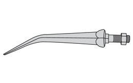 Hřeb bran zahnutý, Rau, 20(16) x 180 mm M14