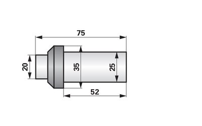  Čep 20 x 75 mm, 25 x 52 mm - 