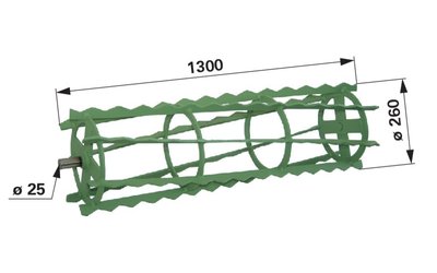  Drobící válec 850 x 280 mm - 