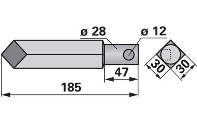 Hřeb rotoru Rau E49048 - 