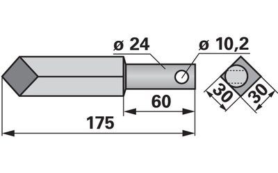 Hřeb rotoru Rau E35920 - 