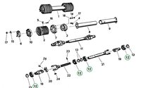 6011 - Jednořadé kuličkové ložisko - Vysokotlaký lis Fortschritt K 454