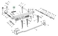 Válečkový řetěz 220B1 x 37 článků - Vysokotlaký lis Fortschritt K 454