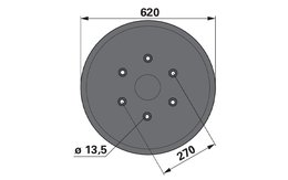 Kluzný talíř DEUTZ FAHR 06580103