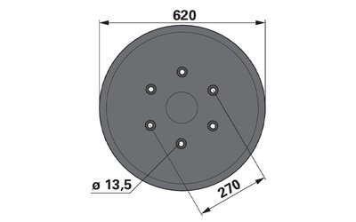 Kluzný talíř DEUTZ FAHR 06580103 - 