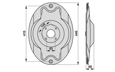 Žací disk FELLA 136253 - 