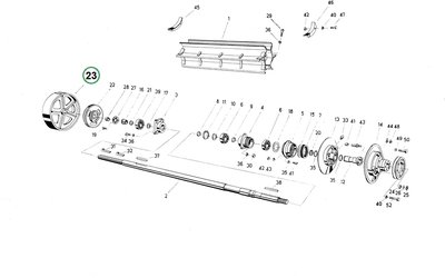 Plocha řemenice Ø 55 mm - Fortschritt E 512