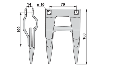 Dvojprst 17 mm Schumacher - 