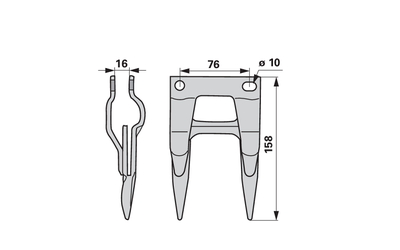 Dvojprst 12 mm Schumacher - 