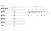 Sada mlatek (L+L) L=1680mm (2ks) - 