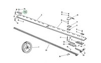 Vodící lišta TL=0,5 mm - Sklízecí řezačka E281