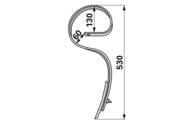  Pero kombinátoru 32 x 12 x 525 mm, montážní výška 300 m - 