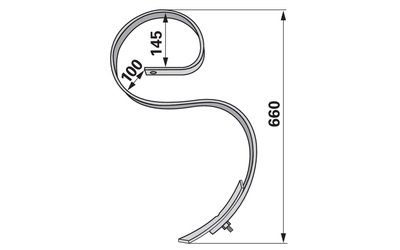 Pero kombinátoru 32 x 12 x 660 mm, montážní výška 480 mm - 