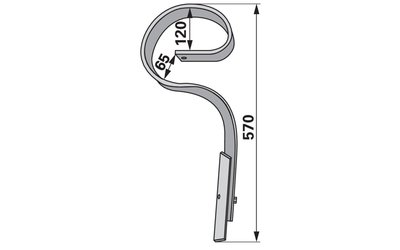  Pero kombinátoru 45 x 10 x 570 mm, montážní výška 365 mm - 