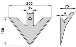 Radlička 200 x 4 mm