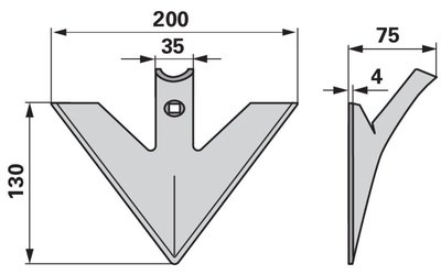 Radlička 200 x 4 mm - 