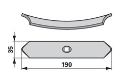 Radlička K24 35 x 6 x 190 mm