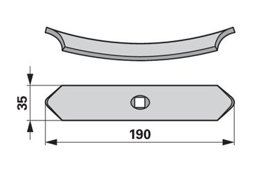 Radlička K24 35 x 6 x 190 mm - 