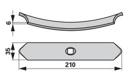  Radlička 35 x 6 x 210 mm