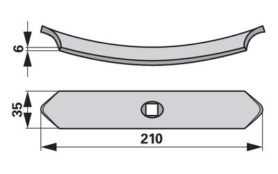  Radlička 35 x 6 x 210 mm - 