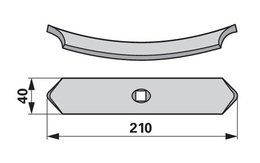  Radlička 40 x 8 x 210 mm