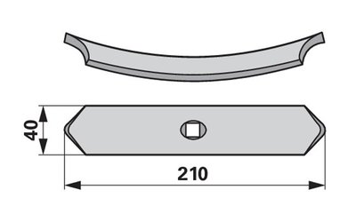  Radlička 40 x 8 x 210 mm - 