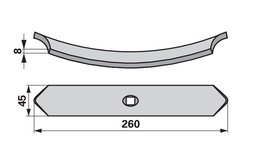  Radlička 46 x 8 x 255 mm