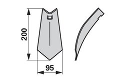  Radlička 95 x 4 mm