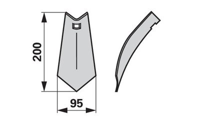  Radlička 95 x 4 mm - 