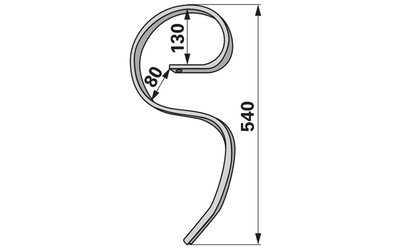  Pero kombinátoru bez radličky, 32 x 12 x 540 mm, montážní výška 385 mm - 