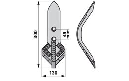 Špička s karbidem Kongskilde 05000579