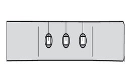 Dláto 75 x 15 x 447 mm, rozteč 65 mm