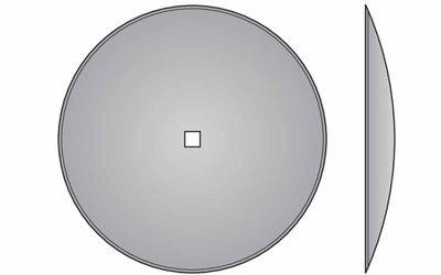Disk podmítače hladký, 660 mm, čtyřhran 41 x 41 mm, síla 6 mm - 