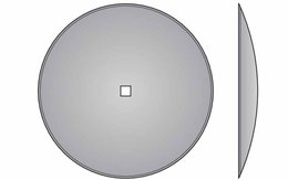  Disk podmítače hladký, 660 mm, kulatý otvor 20 mm, síla 6 mm (výprodej