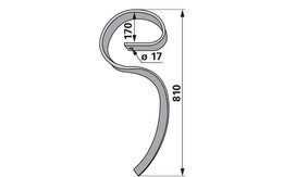  Pero kombinátoru 80 x 12 x 805 mm, montážní výška 610 mm 80x12x805 montážní výška 610