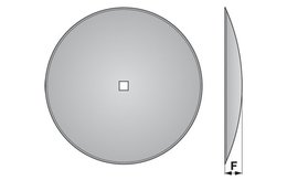 Disk podmítače hladký, 660 mm, čtyřhran 41 x 41 mm, síla 8 mm