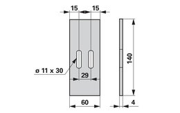  Stěrka 60 x 140 x 4 mm