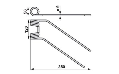 Pružina obraceče levá CLAAS 926371.0 - 