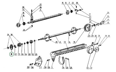 Řetězka se spojkou z=53 - MV3-047 a MV3-047.1