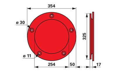 Opěrný talíř PÖTTINGER 348.65.010.0 - 