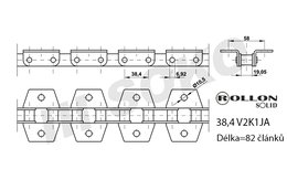 Samostatný řetěz CLAAS 680481